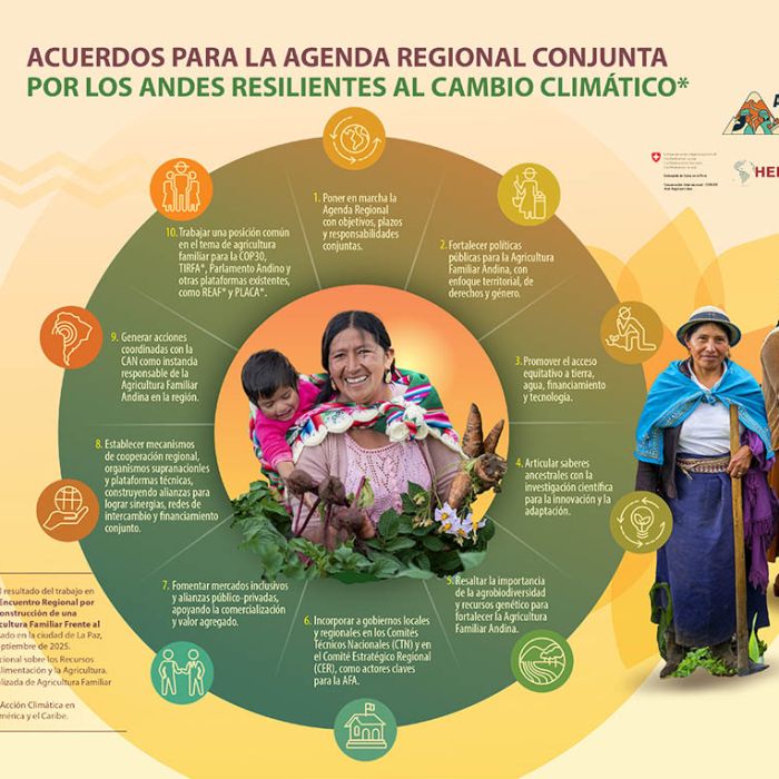 Acuerdos para la agenda regional conjunta por los Andes Resilientes al Cambio Climático
